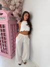 Halterneck Bubble Wide Leg Co-Ord