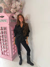 Women’s Suede Look Belted Trench Jacket