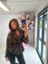 Women’s Suede Look Belted Trench Jacket