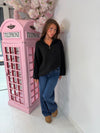 The Sunday Knit - Oversized Zip Neck Knitted Jumper