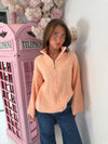 The Sunday Knit - Oversized Zip Neck Knitted Jumper