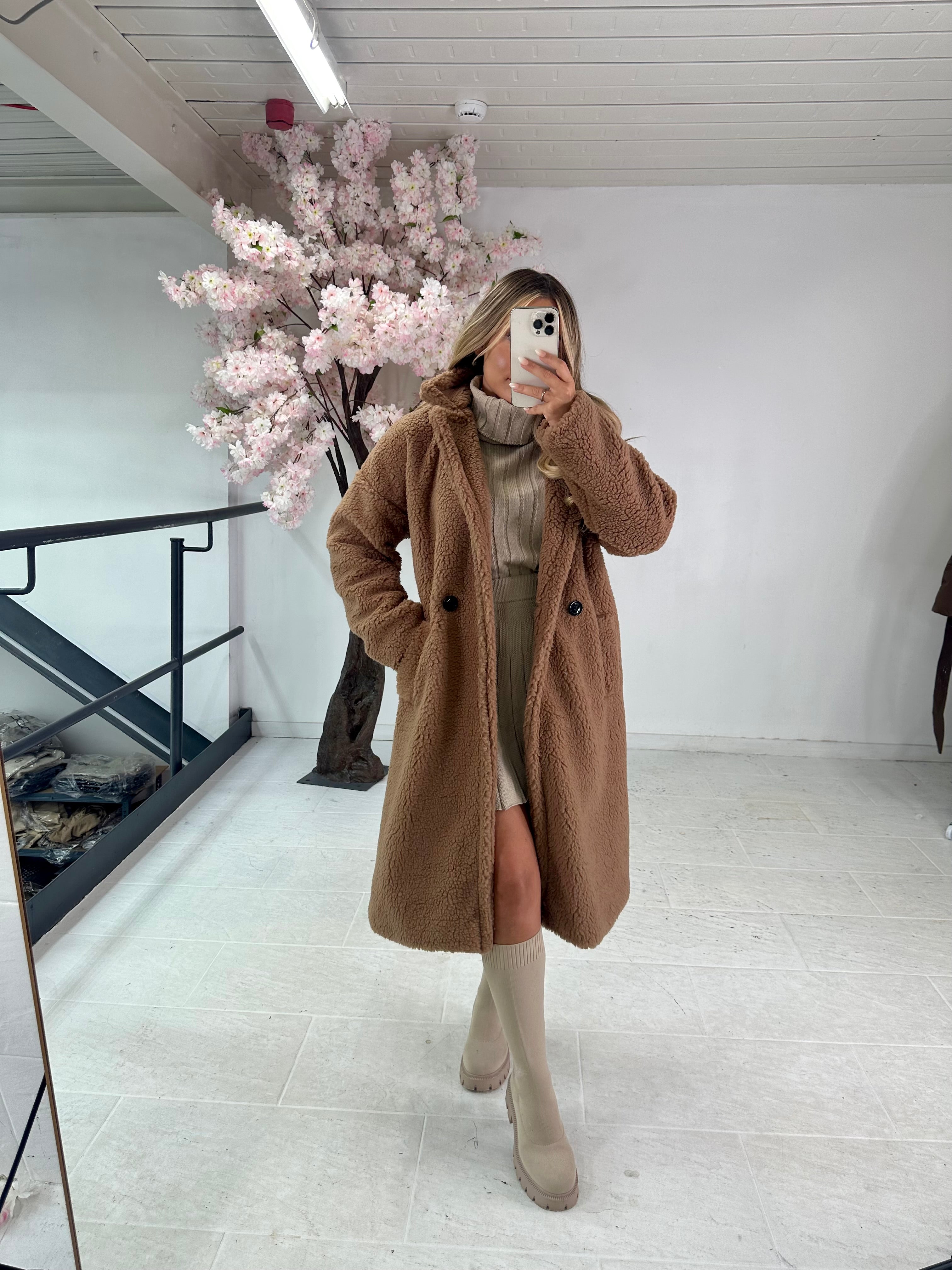 Teddy Coat - Brown