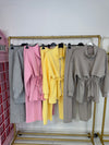 DRAWSTRING WAIST LOUNGEWEAR SET