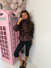 Faux Leather Belted Funnel Neck Jacket