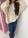 Oversized Chunky Knit Button Cardigan – Long Sleeve Pocket Cardigan