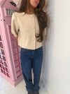 Button Front Knitted Cardigan Top