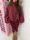 Oversized Bubble Puffer Jacket – High-Neck Zip-Up Coat with Balloon Sleeves