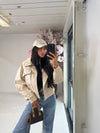 POCKET FAUX LEATHER JACKET