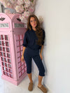 Bubble Hem Hoodie - Relaxed Fit Hooded Sweatshirt