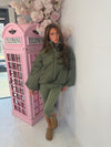 Oversized Bubble Puffer Jacket – High-Neck Zip-Up Coat with Balloon Sleeves