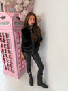 2-in-1 Detachable Faux Fur Gilet & Ribbed Zip Jacket