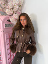 The St. Moritz Faux Leather & Faux Fur Jacket
