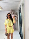 CROCHET-STYLE BUTTON UP SKORT SET