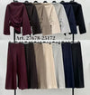 Ruched Tie-Side Top & Wide-Leg Trouser Co-Ord Set