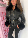 The St. Moritz Faux Leather & Faux Fur Jacket