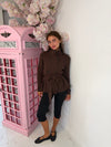 Belted Knitted Cardigan | High Neck Button Detail Wrap Cardigan