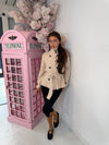 Belted Knitted Cardigan | High Neck Button Detail Wrap Cardigan