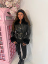 The St. Moritz Faux Leather & Faux Fur Jacket