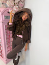 Drawstring Hem Hooded Jacket