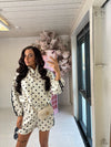 POLKADOT ZIP SHORT SET