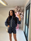POLKADOT ZIP SHORT SET