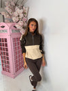 Two Tone Colour Half Zip Windbreaker Jacket