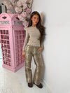 Bambi Print Wide Leg Jeans