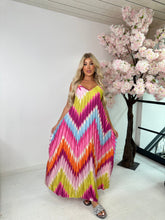 Coco pleated dress - hot pink