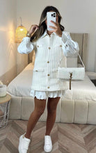 Gold button sleeveless knit top/dress