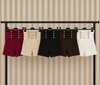 High Waisted Military Button Shorts