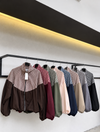 Check Panel Zip-Up Jacket – Lightweight Oversized Windbreaker